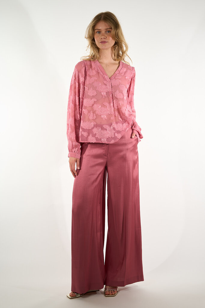 Aaiko AAIKO ALANA CHIFFON FLOWER PES 509 DUSTY BERRY