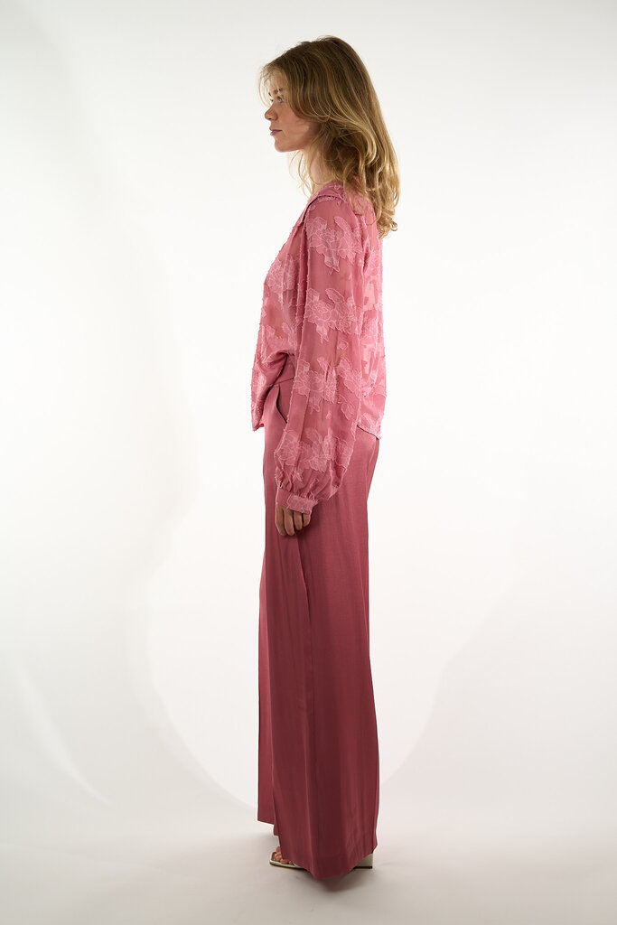 Aaiko AAIKO ALANA CHIFFON FLOWER PES 509 DUSTY BERRY