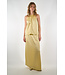 DANTE 6  DIMAL SATIN MAXI SKIRT LIMONCELLO 2160