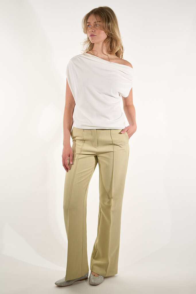 Dante 6 DANTE 6  SOROKO OFF SHOULDER TOP MILK WHITE 1056