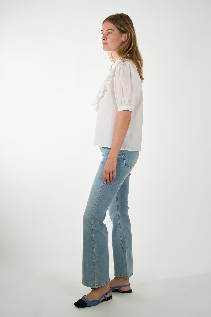 ESSENTIEL ANTWERP ESSENTIEL ANTWERP HAMADEUS RUFFLE DETAIL SHIRT WHITE WH00