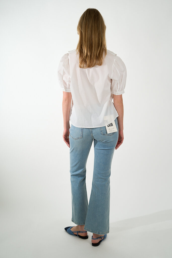ESSENTIEL ANTWERP ESSENTIEL ANTWERP HAMADEUS RUFFLE DETAIL SHIRT WHITE WH00