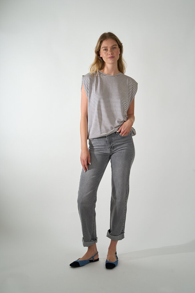 By Bar BY BAR DIEDE SMALL STRIPE TOP BLUE