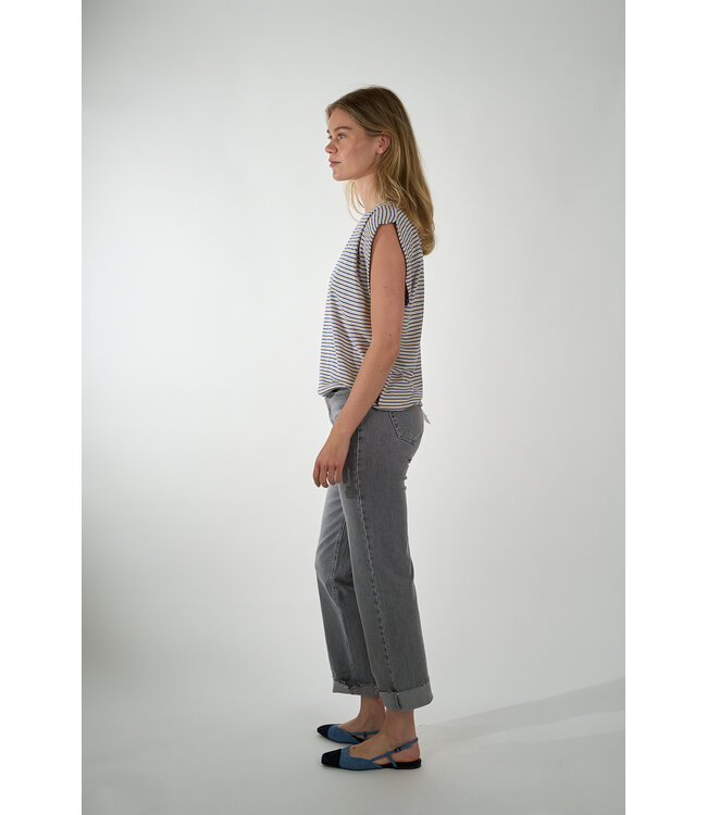 BY BAR DIEDE SMALL STRIPE TOP BLUE