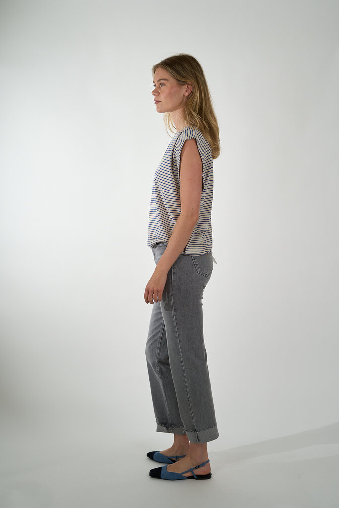By Bar BY BAR DIEDE SMALL STRIPE TOP BLUE