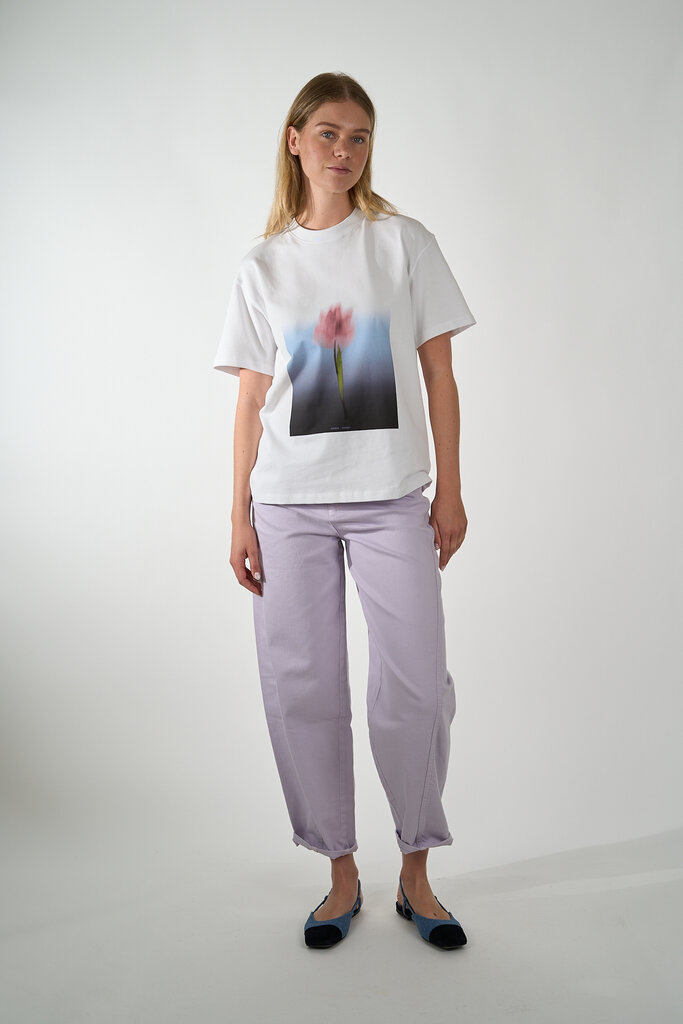 Samsoe & Samsoe SAMSOE SAMSOE T-SHIRT MET TULP OPDRUK