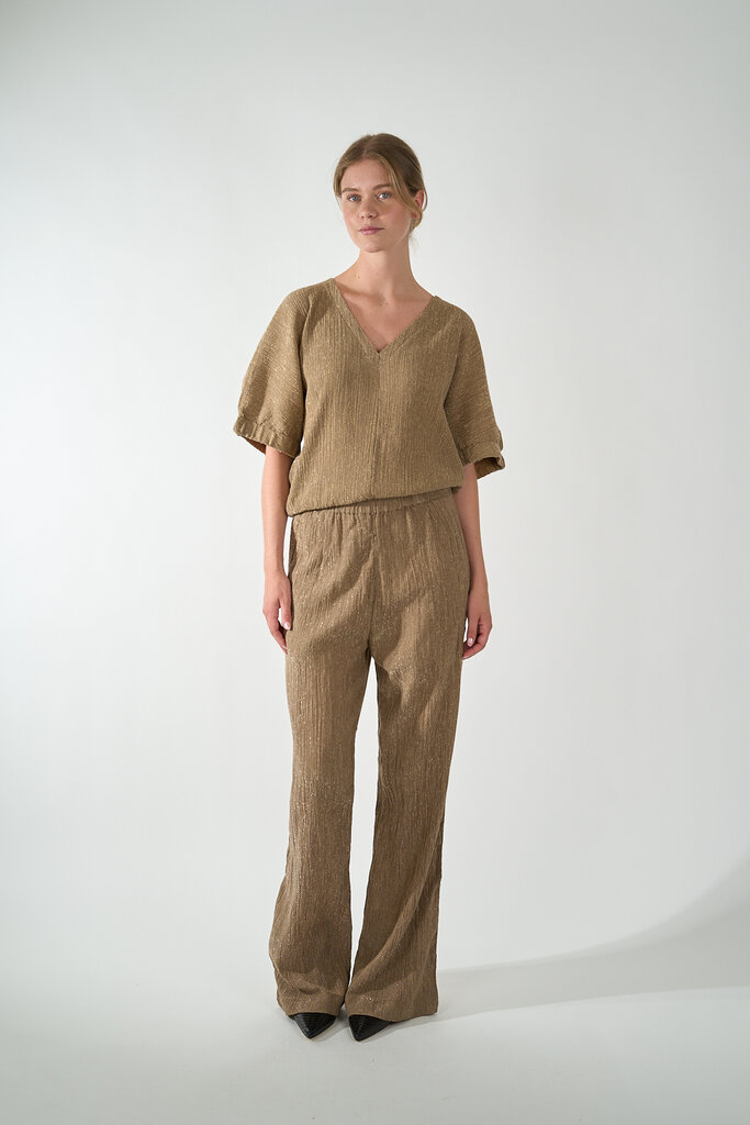 By Bar BY BAR BENJI LUREX PANTS GOLD