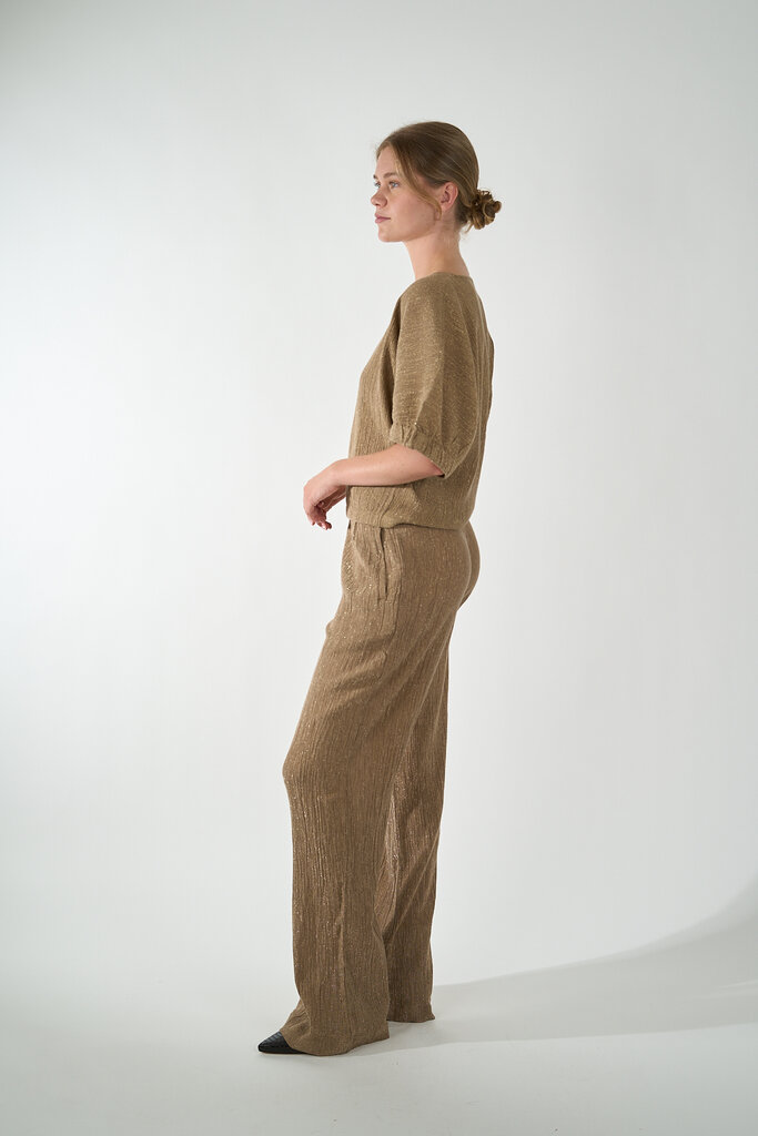 By Bar BY BAR BENJI LUREX PANTS GOLD