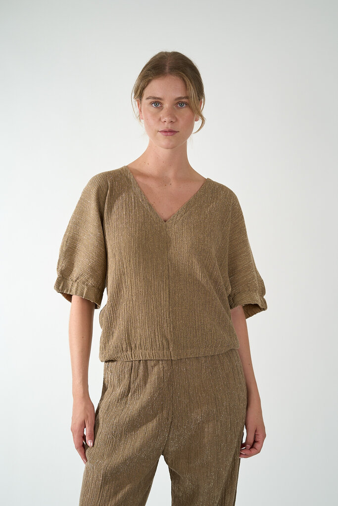 By Bar BY BAR MABEL LUREX BLOUSE GOLD