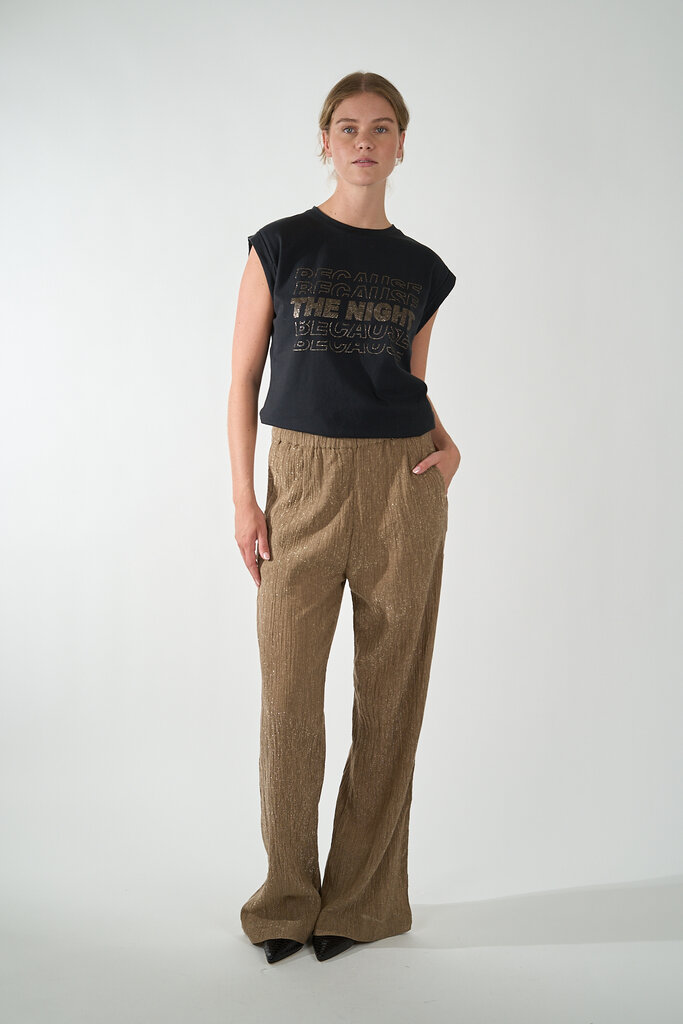 By Bar BY BAR SARAH THELMA NIGHTS TOP JET BLACK
