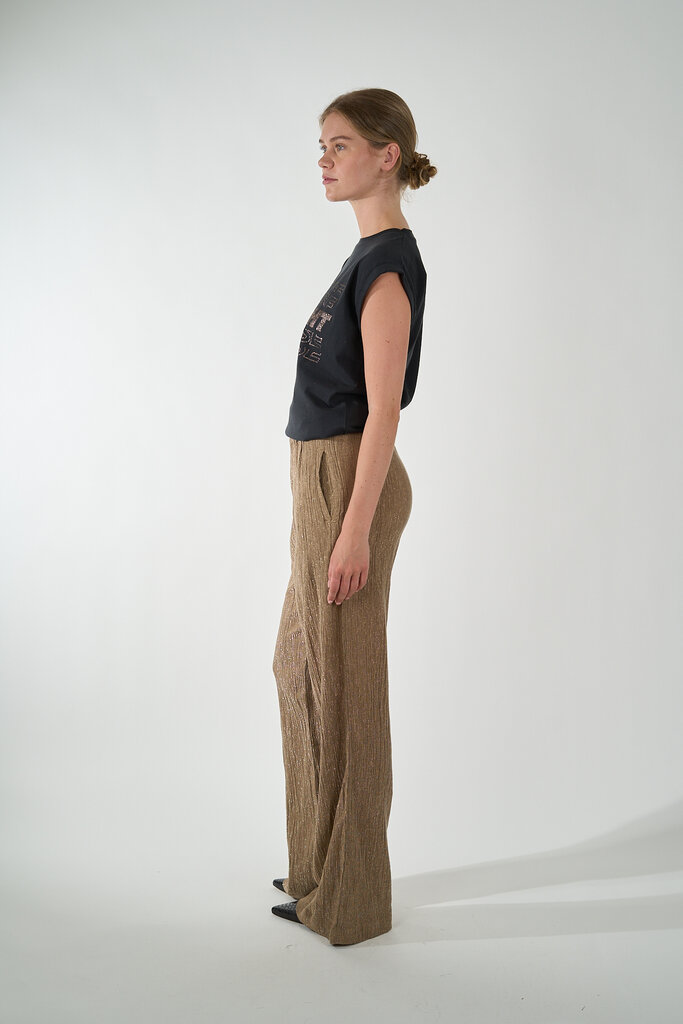 By Bar BY BAR SARAH THELMA NIGHTS TOP JET BLACK