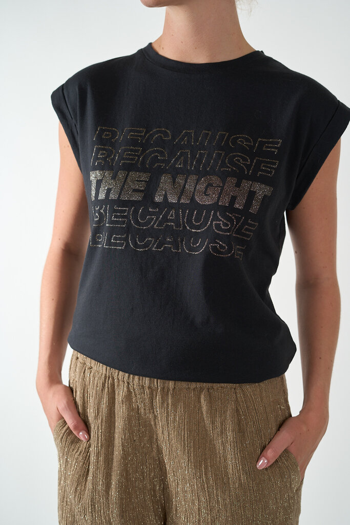 By Bar BY BAR SARAH THELMA NIGHTS TOP JET BLACK