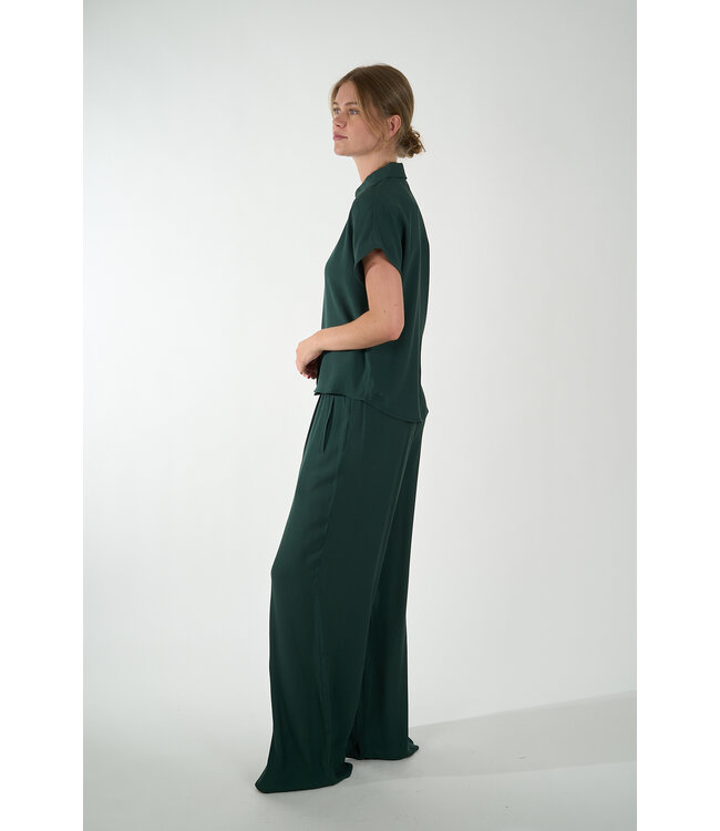 BY BAR KARLY VISCOSE BLOUSE DRIED BASIL