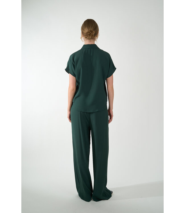 BY BAR KARLY VISCOSE BLOUSE DRIED BASIL