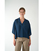 BY BAR OWEN VISCOSE BLOUSE WINTER BLUE