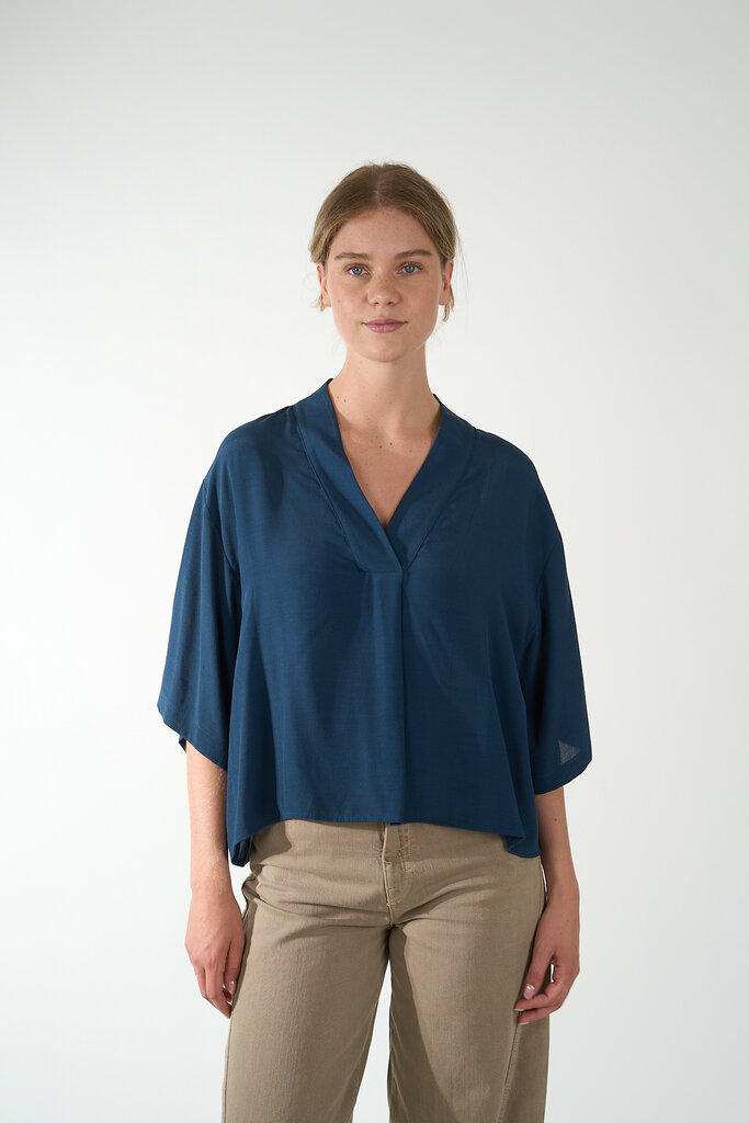 By Bar BY BAR OWEN VISCOSE BLOUSE WINTER BLUE