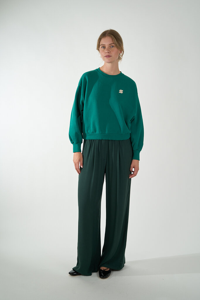 By Bar BY BAR BIBI DICTIONARY BIG SWEATER PEACOCK GREEN