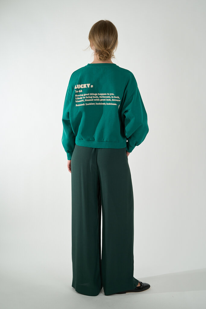 By Bar BY BAR BIBI DICTIONARY BIG SWEATER PEACOCK GREEN