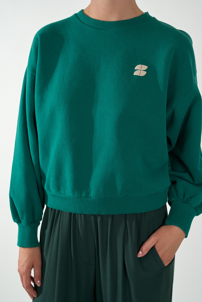 By Bar BY BAR BIBI DICTIONARY BIG SWEATER PEACOCK GREEN