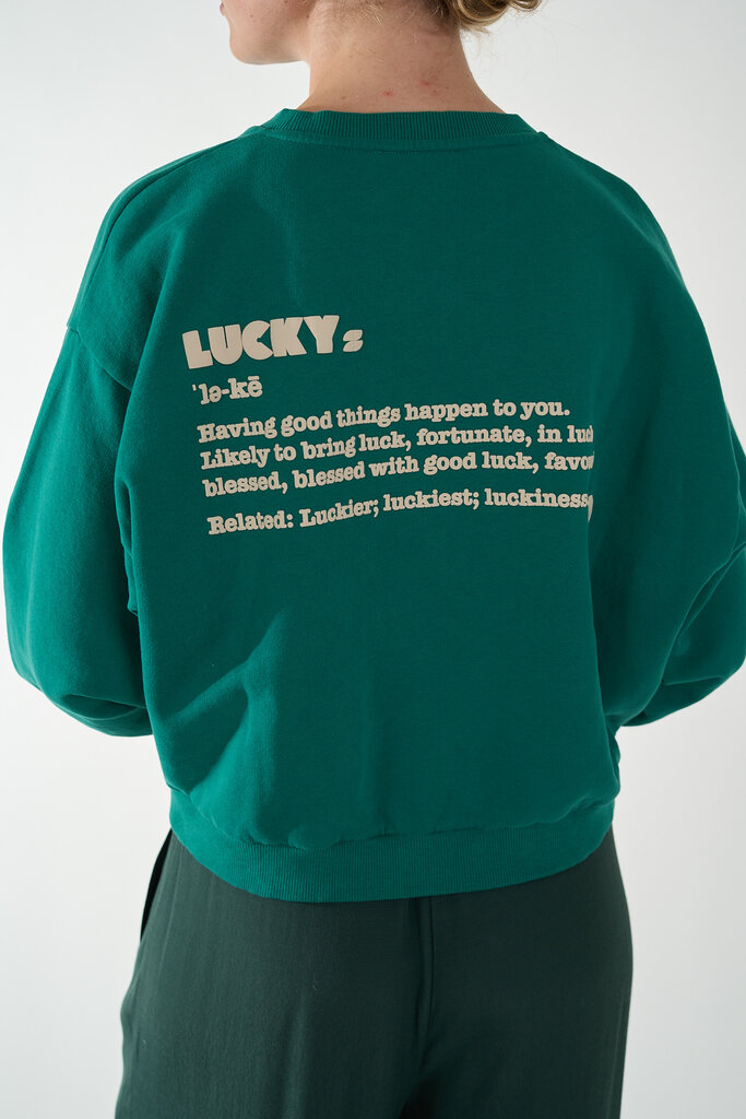 By Bar BY BAR BIBI DICTIONARY BIG SWEATER PEACOCK GREEN