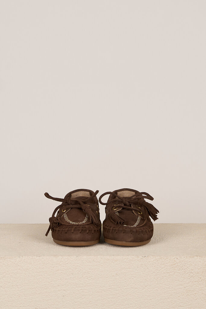 Posa POSA BOAT LOAFER FRINGE DRK BROWN