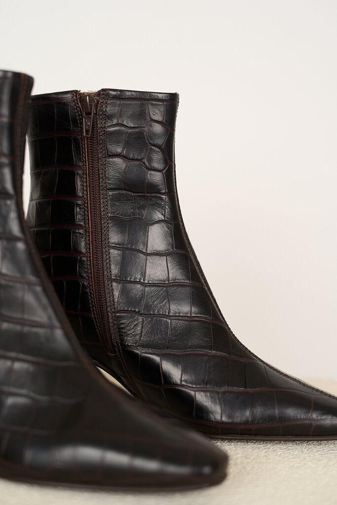 Copenhagen Studios COPENHAGEN CPH296 CROCO LEATHER BROWN