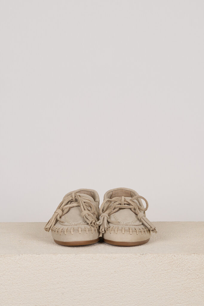 Posa POSA BOAT LOAFER FRINGE TAUPE