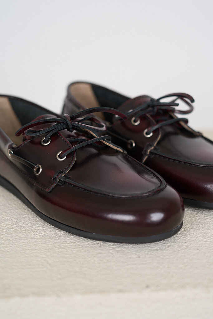 posa POSA BOAT LOAFER BURGUNDY