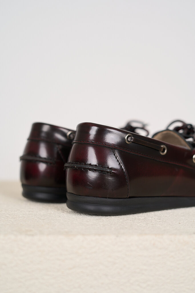 posa POSA BOAT LOAFER BURGUNDY