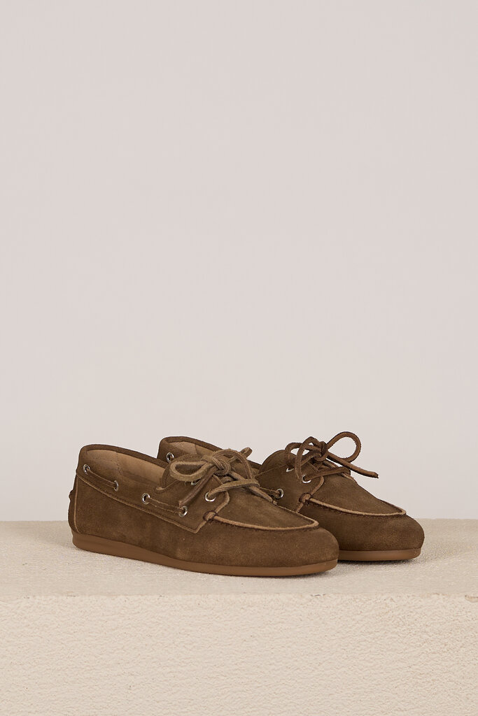 posa POSA BOAT LOAFER DARK BROWN