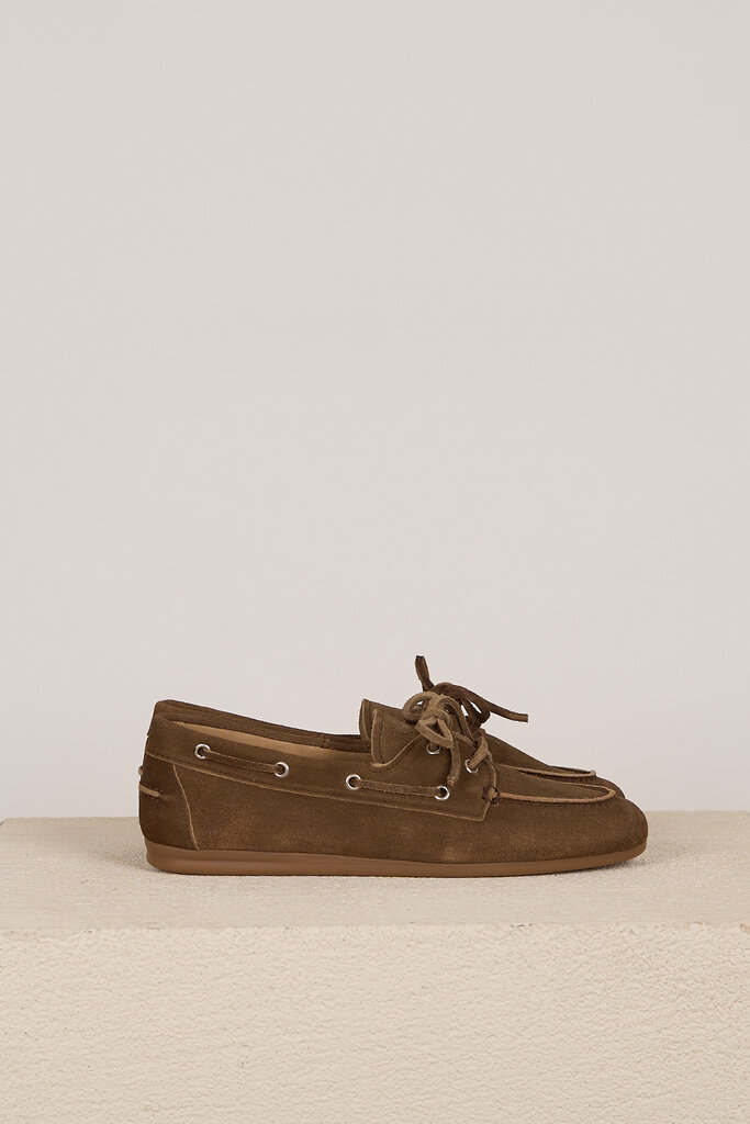 posa POSA BOAT LOAFER DARK BROWN
