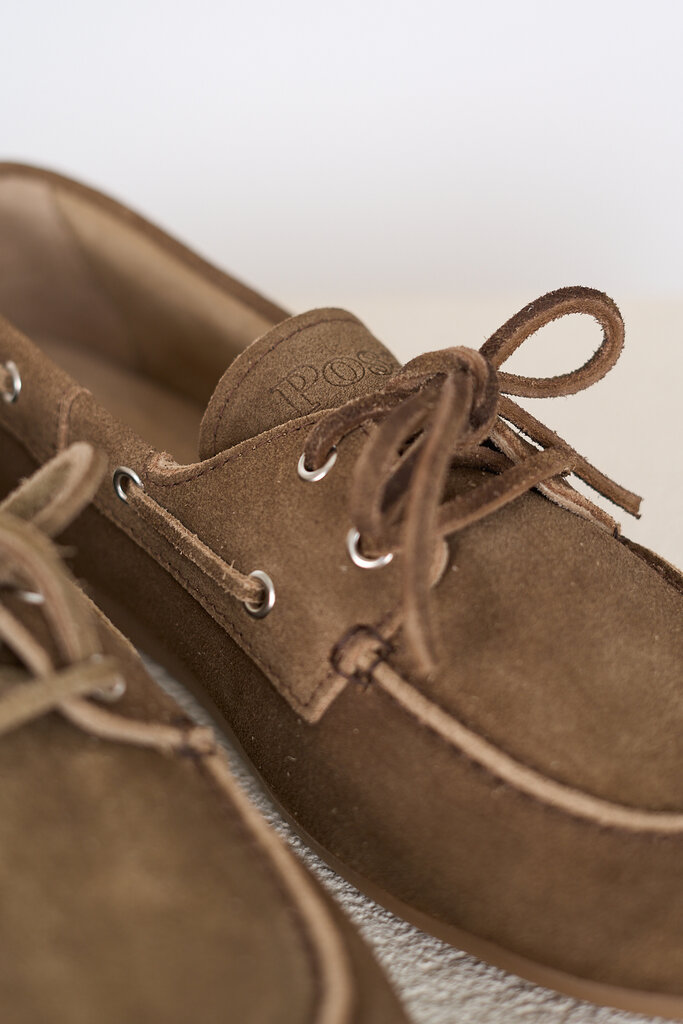 posa POSA BOAT LOAFER DARK BROWN