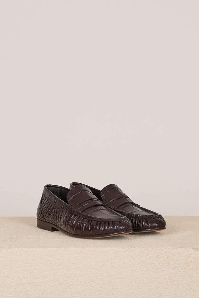 Posa POSA PENNY LOAFER WRINK  BOURGUNDY