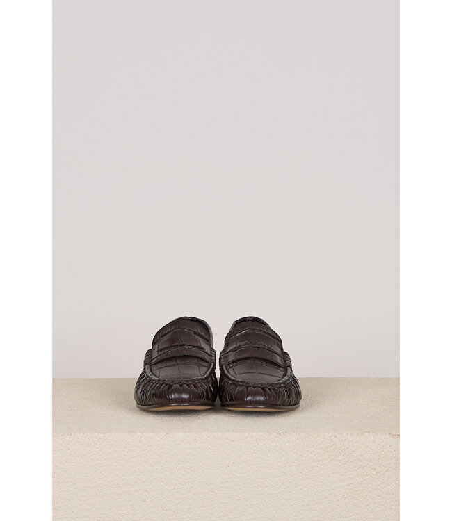 POSA PENNY LOAFER WRINK  BOURGUNDY