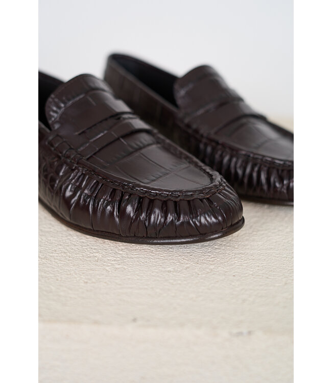 POSA PENNY LOAFER WRINK  BOURGUNDY