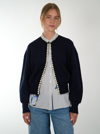ESSENTIEL ANTWERP ESSENTIEL ANTWERP CARDIGAN WITH BEADS ESSENTIEL ANTWERP ESSENTIEL ANTWERP CARDIGAN WITH BEADS