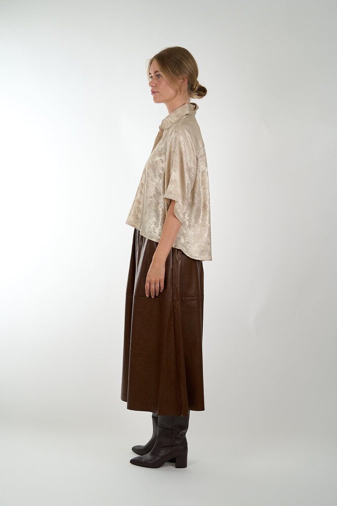 Est'Seven EST'SEVEN ALIJAH BLOUSE BEIGE