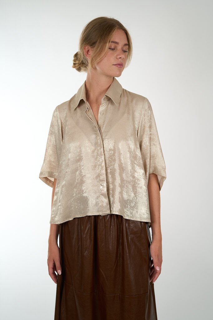 Est'Seven EST'SEVEN ALIJAH BLOUSE BEIGE