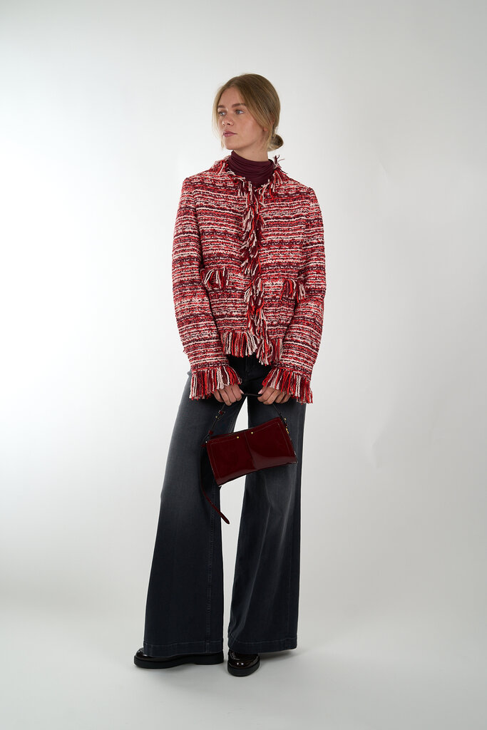 ESSENTIEL ANTWERP ESSENTIEL ANTWERP ISKRA FRINGED JACKET COMBO1 SANTA CLAUS I1SA