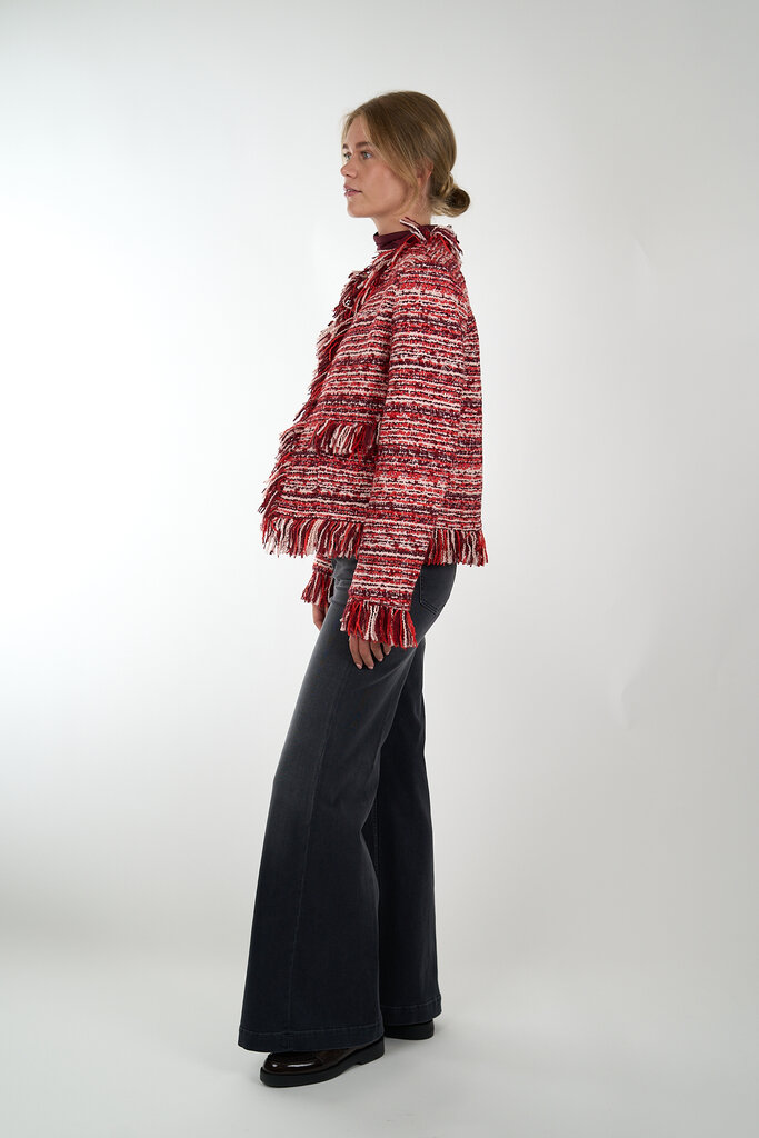 ESSENTIEL ANTWERP ESSENTIEL ANTWERP ISKRA FRINGED JACKET COMBO1 SANTA CLAUS I1SA