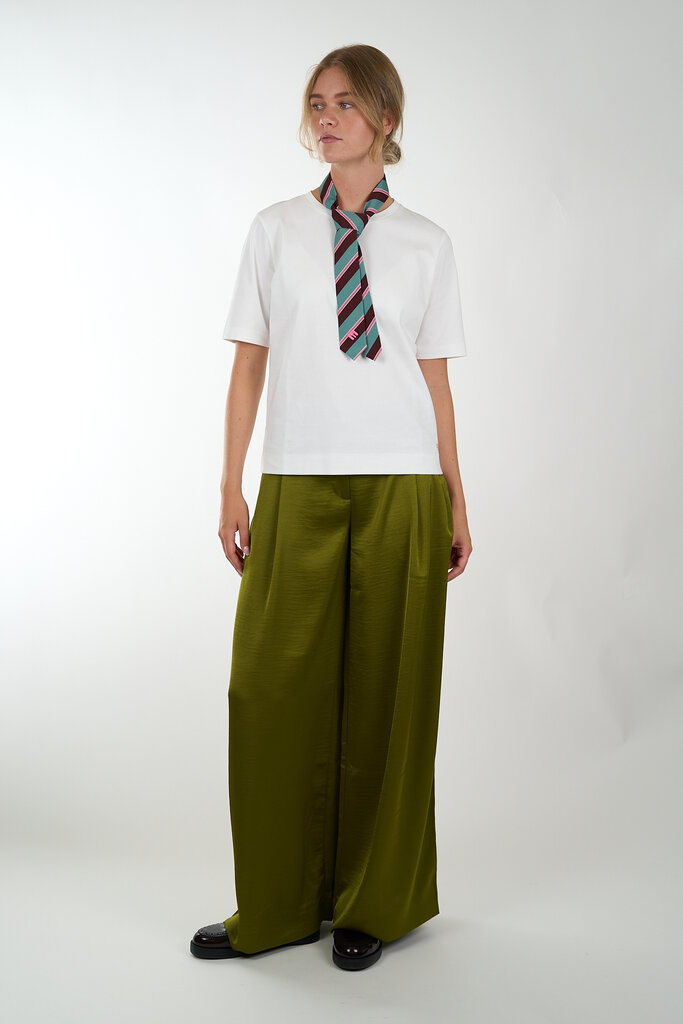 ESSENTIEL ANTWERP ESSENTIEL ANTWERP IXIE WIDE LEG PANTS BRAT OLIVE B026