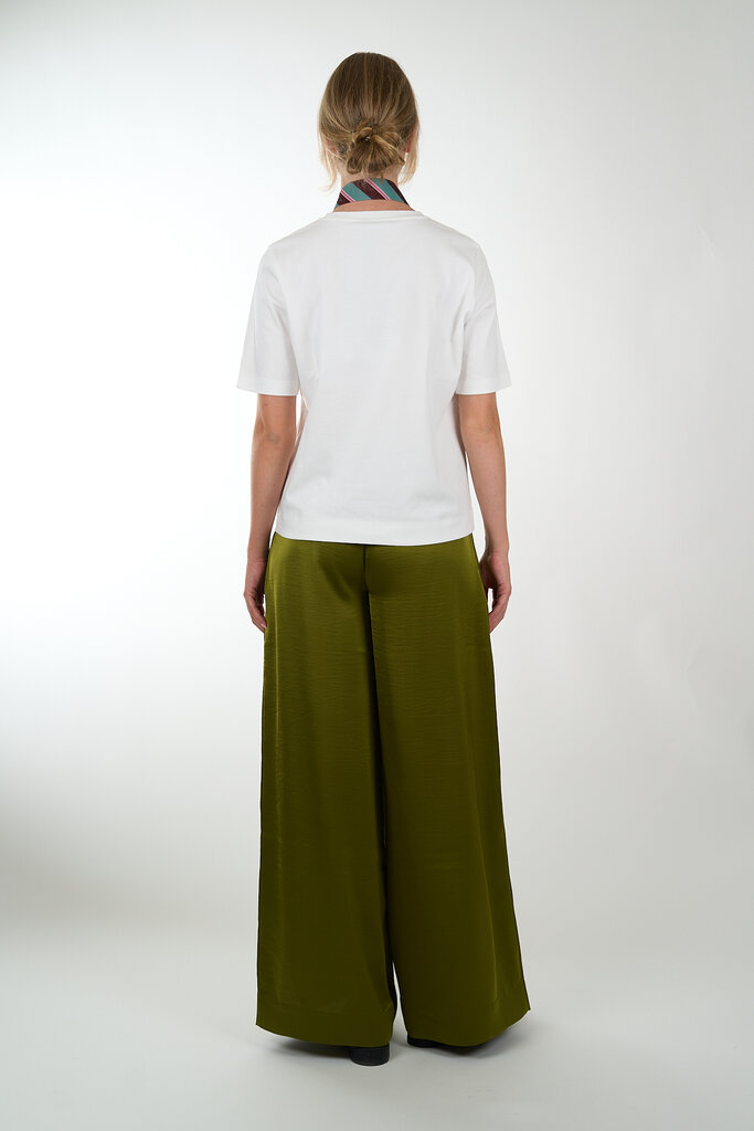 ESSENTIEL ANTWERP ESSENTIEL ANTWERP IXIE WIDE LEG PANTS BRAT OLIVE B026