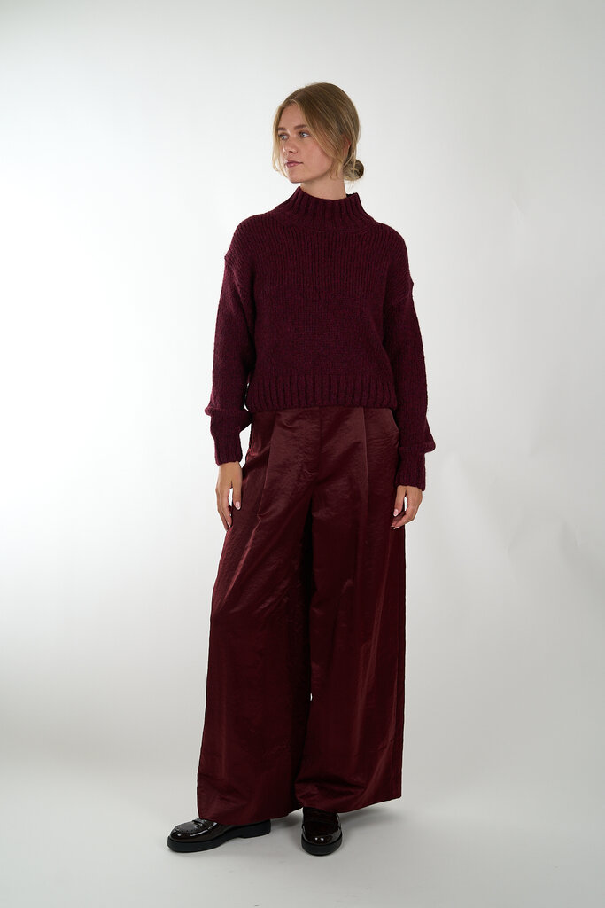 ESSENTIEL ANTWERP ESSENTIEL ANTWERP IZPACHO WIDE LEG PANTS MARGOT MAUVE MM30