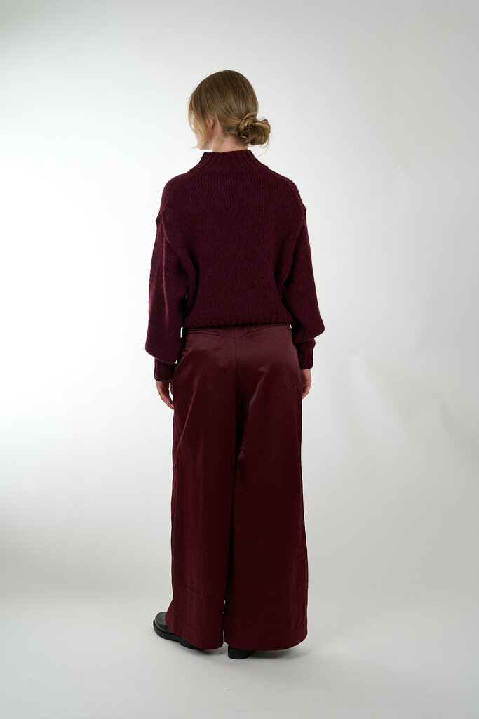 ESSENTIEL ANTWERP ESSENTIEL ANTWERP IZPACHO WIDE LEG PANTS MARGOT MAUVE MM30