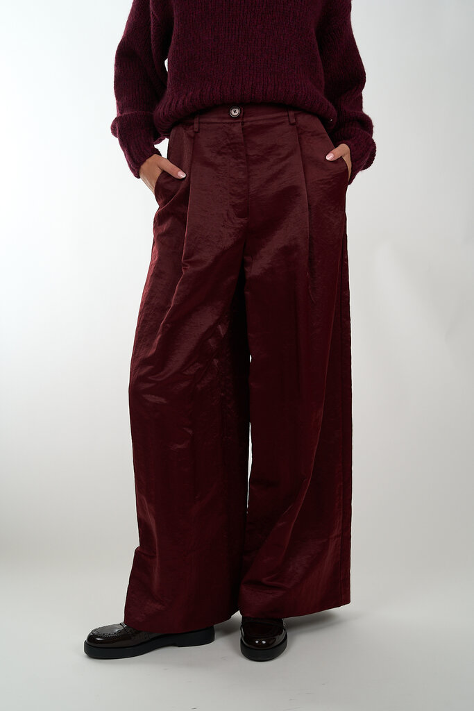 ESSENTIEL ANTWERP ESSENTIEL ANTWERP IZPACHO WIDE LEG PANTS MARGOT MAUVE MM30