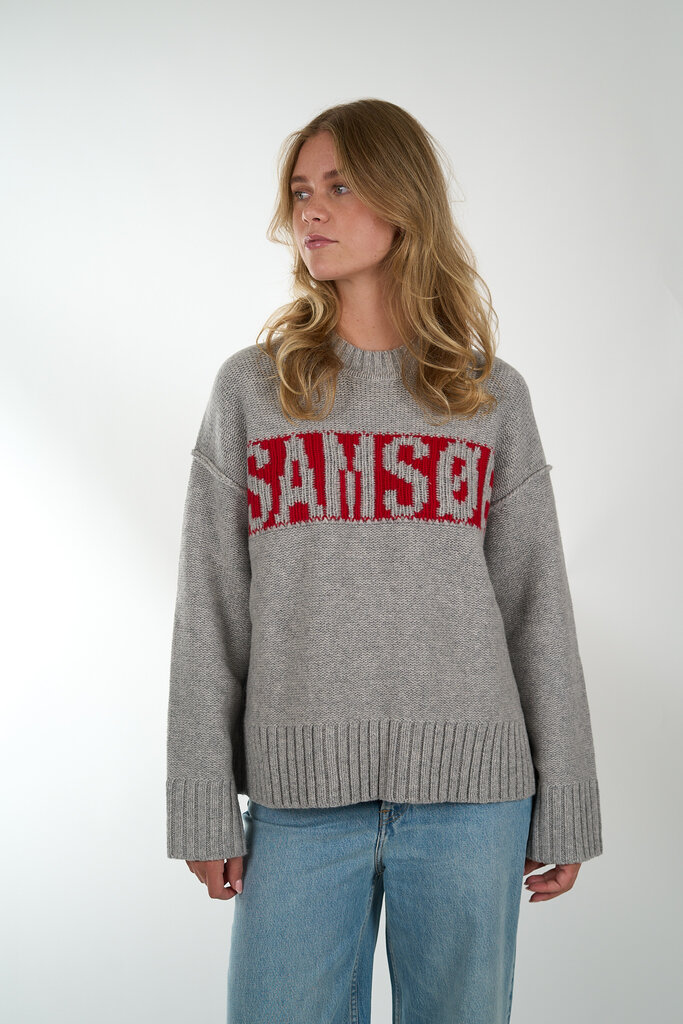 Samsoe & Samsoe SAMSOE SAMSOE SAKEIKU SAMSOE SWEATER GREY MEL