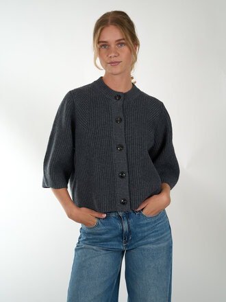 WITH BLACK WITH BLACK SHORT SLEEVE KNIT