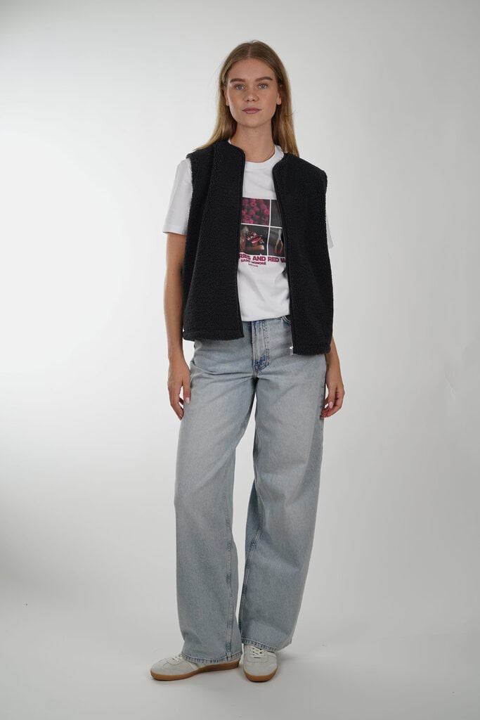 Samsoe & Samsoe SAMSOE SAMSOE SAAUTUMNS VEST CHARCOAL ART