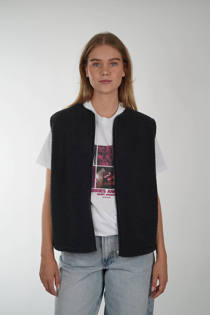 Samsoe & Samsoe SAMSOE SAMSOE SAAUTUMNS VEST CHARCOAL ART