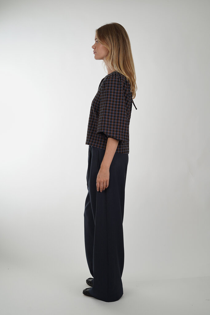 By Bar BY BAR JET CHECK BLOUSE